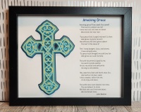 10X8 Amazing Grace Cross Shadowbox